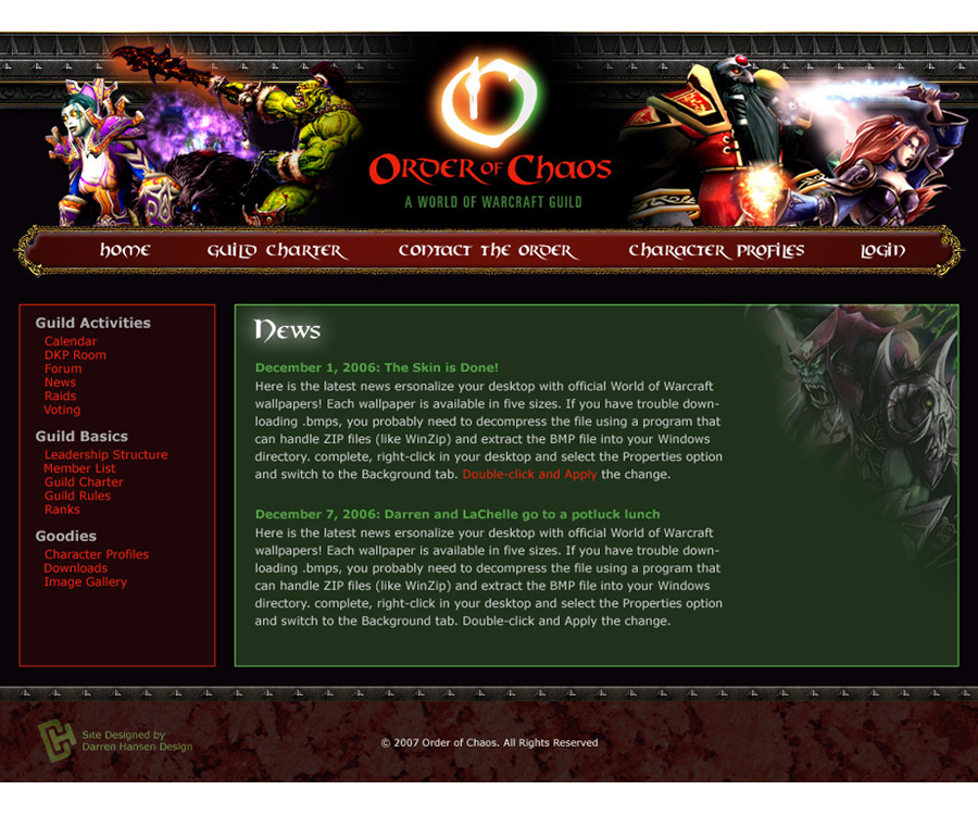 Order of Chaos Guild Website
